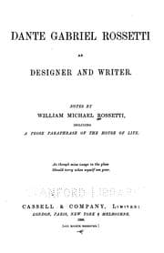 Tapa de Dante Gabriel Rossetti as designer and writer