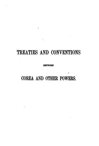 Tapa de Korean treaties