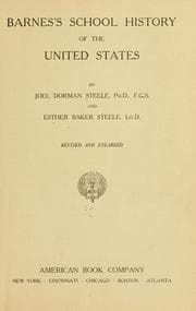 Tapa de Barnes's school history of the United States