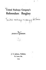 Tapa de United railways company's referendum burglary