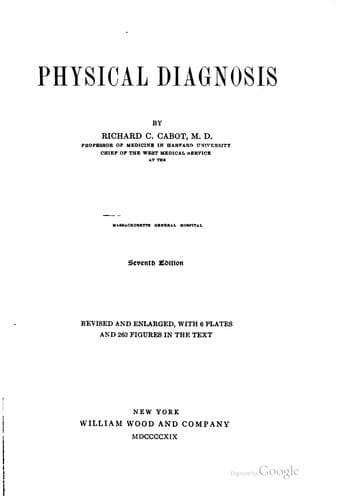 Tapa de Physical diagnosis