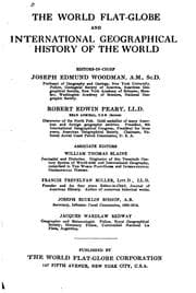 Tapa de The World flat-globe and international geographical history of the world