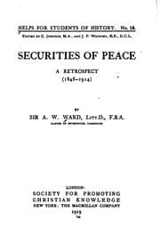 Tapa de Securities of peace