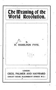 Tapa de The meaning of the world revolution