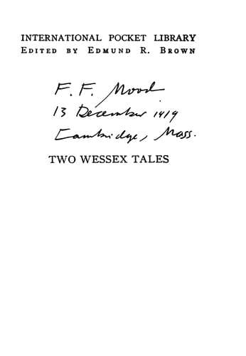 Tapa de Two Wessex tales