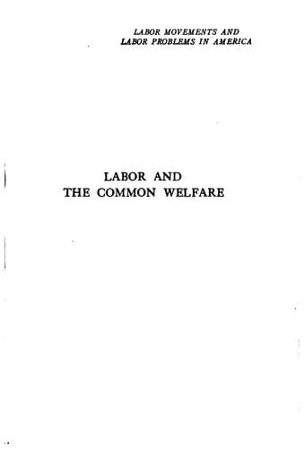 Tapa de Labor and the common welfare