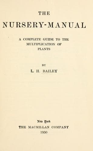 Tapa de The nursery-manual
