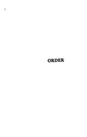 Tapa de Order