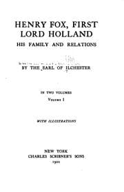 Tapa de Henry Fox, first Lord Holland, his family and relations