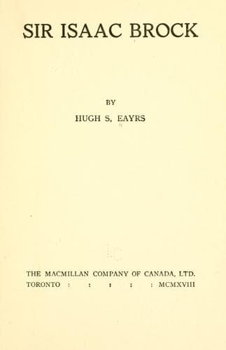 Tapa de Sir Isaac Brock