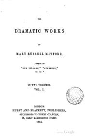 Tapa de The dramatic works of Mary Russell Mitford ..