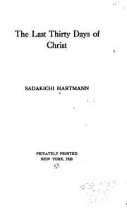 Tapa de The last thirty days of Christ