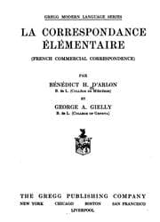 Tapa de La correspondance élémentaire
