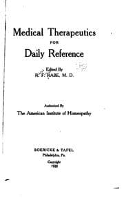 Tapa de Medical therapeutics for daily reference