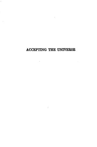 Tapa de Accepting the universe
