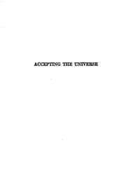 Tapa de Accepting the universe