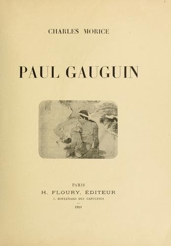 Tapa de Paul Gauguin