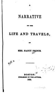 Tapa de A narrative of the life and travels of Mrs. Nancy Prince