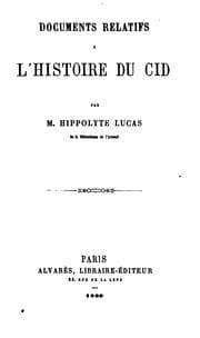 Tapa de Documents relatifs à l'histoire du Cid