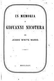 Tapa de In memoria di Giovanni Nicotera