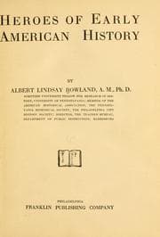 Tapa de Heroes of early American history