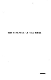 Tapa de The strength of the pines