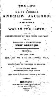 Tapa de The life of Major General Andrew Jackson