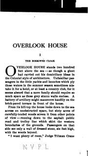 Tapa de Overlook house