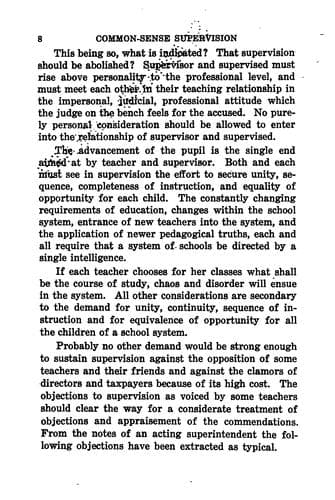 Tapa de Common sense in school supervision