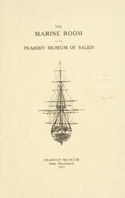 Tapa de The Marine room of the Peabody Museum of Salem