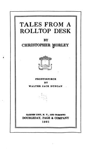 Tapa de Tales from a rolltop desk