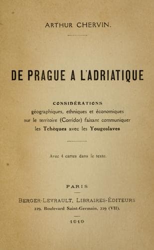 Tapa de De Prague à l'Adriatique