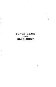 Tapa de Bunch-grass and blue-joint