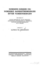 Tapa de Nordens kirker og nordiske aandsstrømninger efter verdenskrigen