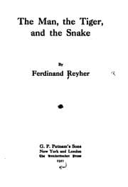 Tapa de The man, the tiger, and the snake