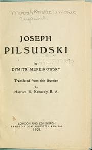Tapa de Joseph Pilsudski