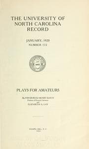 Tapa de Plays for amateurs