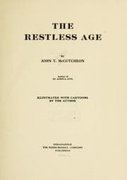 Tapa de The restless age