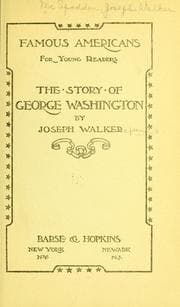 Tapa de The story of George Washington