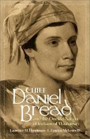 Tapa de Chief Daniel Bread and the Oneida nation of Indians of Wisconsin