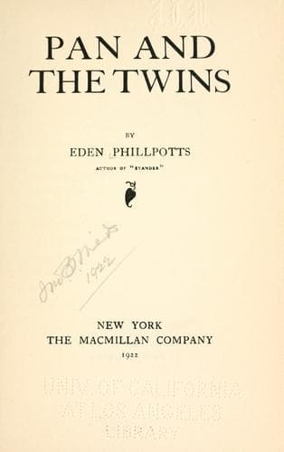 Tapa de Pan And The Twins