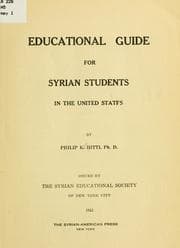 Tapa de Educational guide for Syrian students in the United States