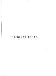 Tapa de Original poems