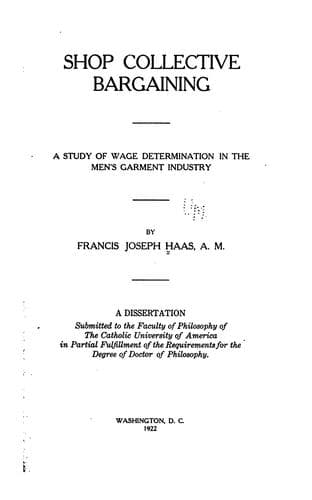 Tapa de Shop collective bargaining