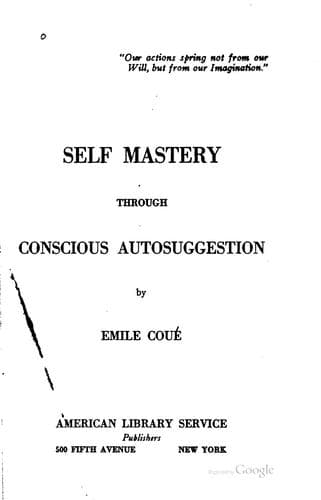 Tapa de Self mastery through conscious autosuggestion