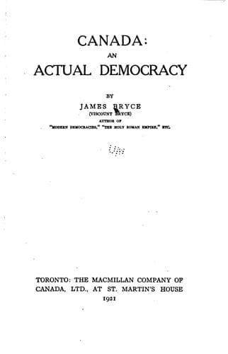 Tapa de Canada: an actual democracy