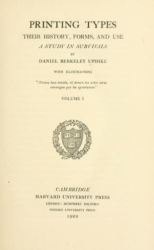 Tapa de Printing types