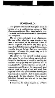 Tapa de Contemporary one-act plays of 1921. (American)
