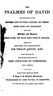 Tapa de The Psalmes of David translated into divers and sundry kindes of verse
