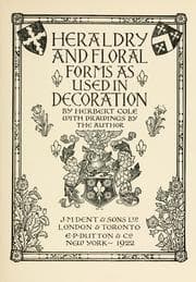 Tapa de Heraldry and floral forms as used in decoration